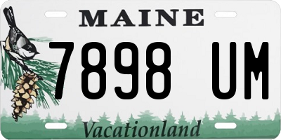 ME license plate 7898UM