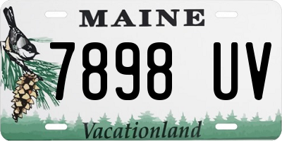ME license plate 7898UV