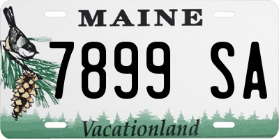 ME license plate 7899SA