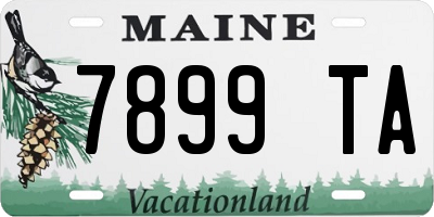 ME license plate 7899TA