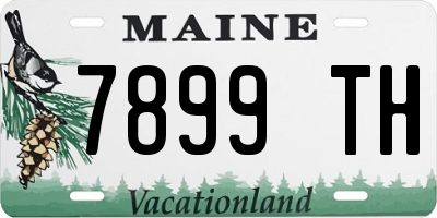 ME license plate 7899TH