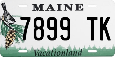 ME license plate 7899TK