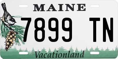ME license plate 7899TN