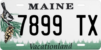 ME license plate 7899TX