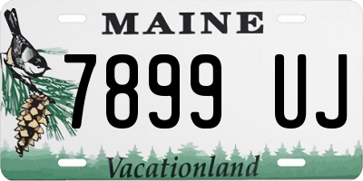 ME license plate 7899UJ