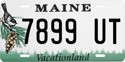 ME license plate 7899UT