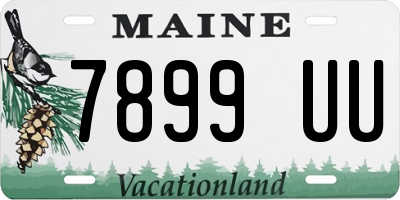 ME license plate 7899UU