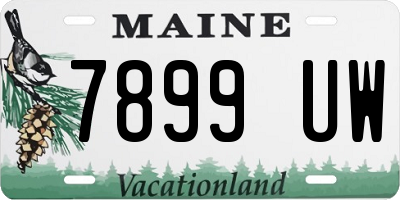 ME license plate 7899UW