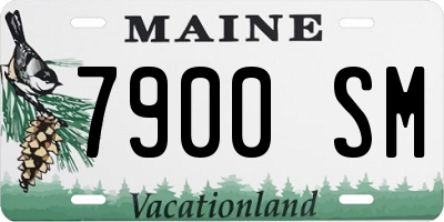 ME license plate 7900SM
