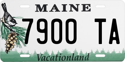ME license plate 7900TA