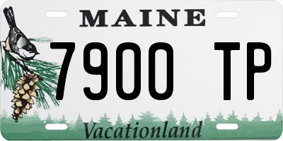 ME license plate 7900TP