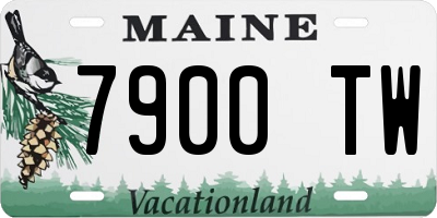 ME license plate 7900TW