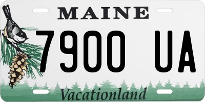 ME license plate 7900UA
