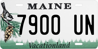 ME license plate 7900UN