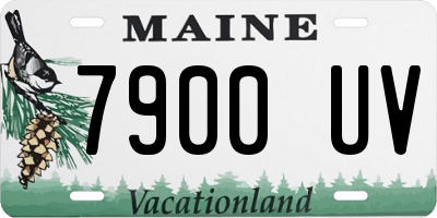 ME license plate 7900UV