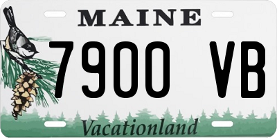 ME license plate 7900VB