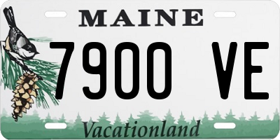 ME license plate 7900VE