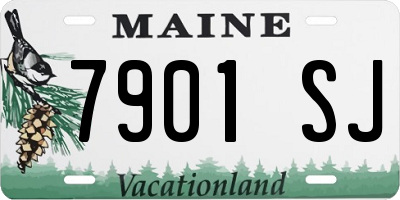 ME license plate 7901SJ