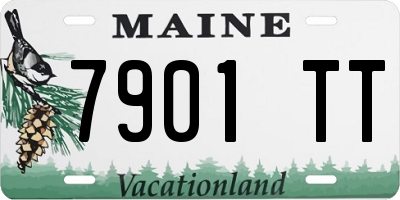 ME license plate 7901TT