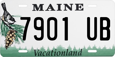 ME license plate 7901UB