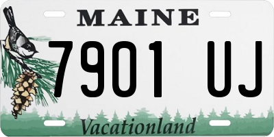ME license plate 7901UJ