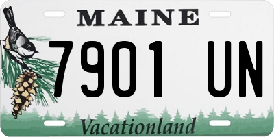 ME license plate 7901UN