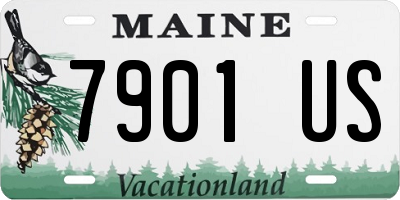 ME license plate 7901US