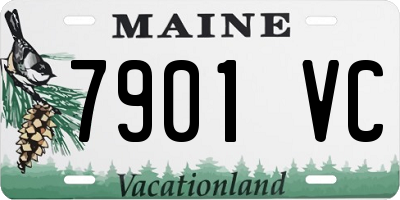 ME license plate 7901VC