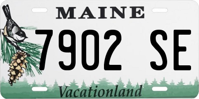 ME license plate 7902SE