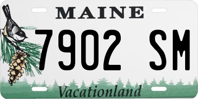 ME license plate 7902SM
