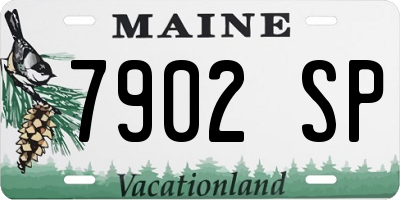 ME license plate 7902SP