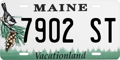 ME license plate 7902ST
