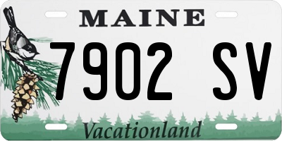ME license plate 7902SV