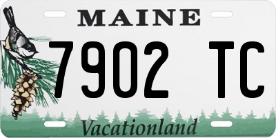 ME license plate 7902TC