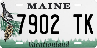 ME license plate 7902TK