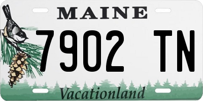 ME license plate 7902TN