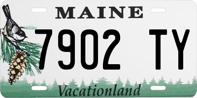 ME license plate 7902TY