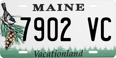 ME license plate 7902VC
