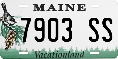 ME license plate 7903SS