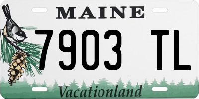 ME license plate 7903TL