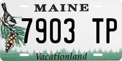 ME license plate 7903TP