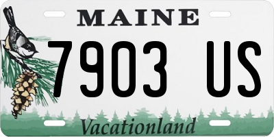 ME license plate 7903US