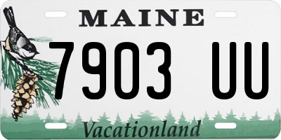 ME license plate 7903UU