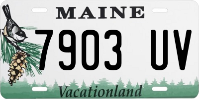 ME license plate 7903UV