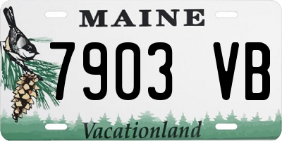 ME license plate 7903VB