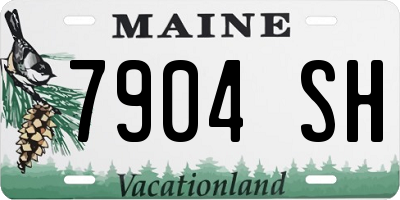 ME license plate 7904SH