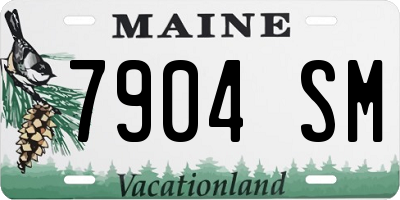 ME license plate 7904SM