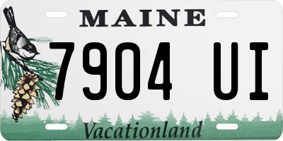 ME license plate 7904UI