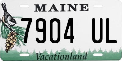 ME license plate 7904UL