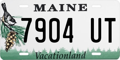 ME license plate 7904UT